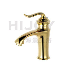 Single-handle and single-hole basin faucet