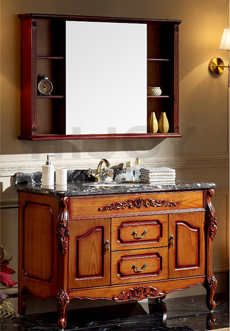 Floor type bathroom cabinet