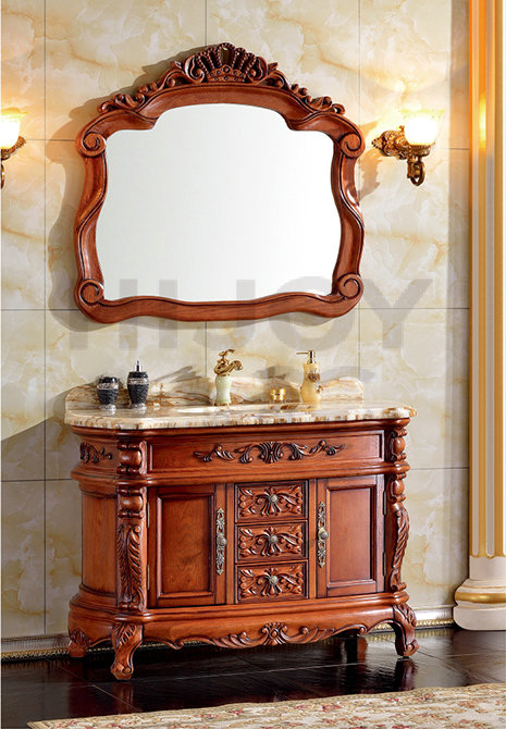 Floor type bathroom cabinet