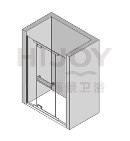 Square stainless steel shower room