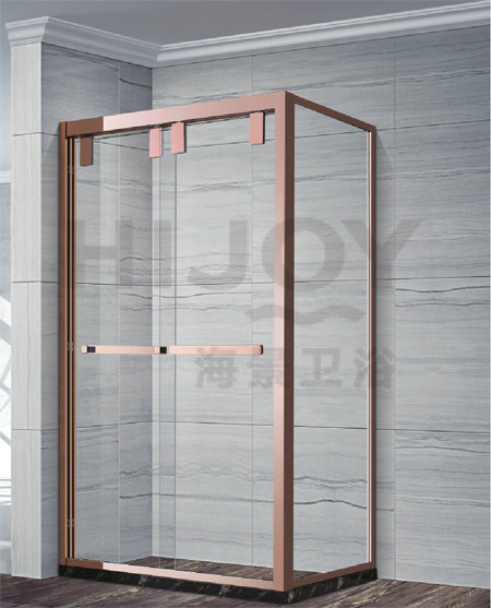 Square stainless steel etching shower room