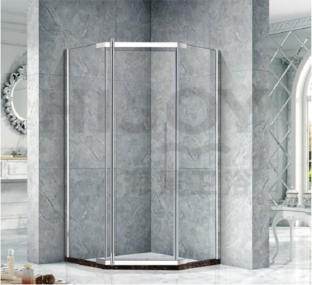 Square stainless steel shower room