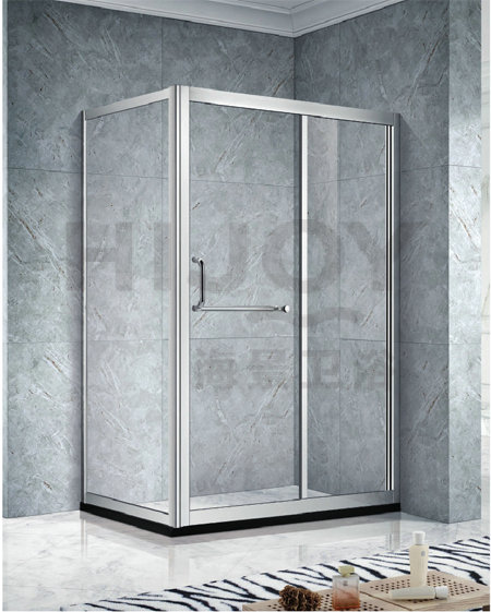 Fan-shaped aluminum-magnesium alloy shower room