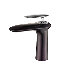 Single-handle and single-hole basin faucet