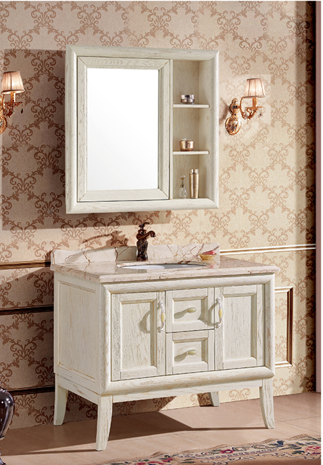 Floor type bathroom cabinet