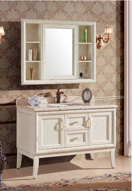 Floor type bathroom cabinet