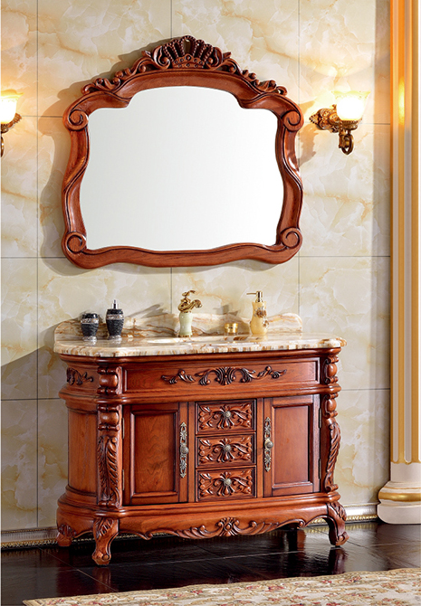 Floor type bathroom cabinet