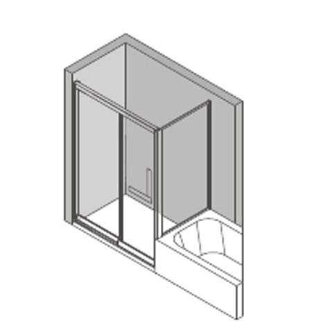 Square stainless steel etching shower room