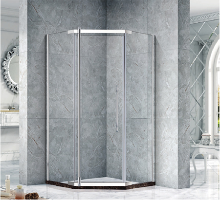 Square stainless steel shower room